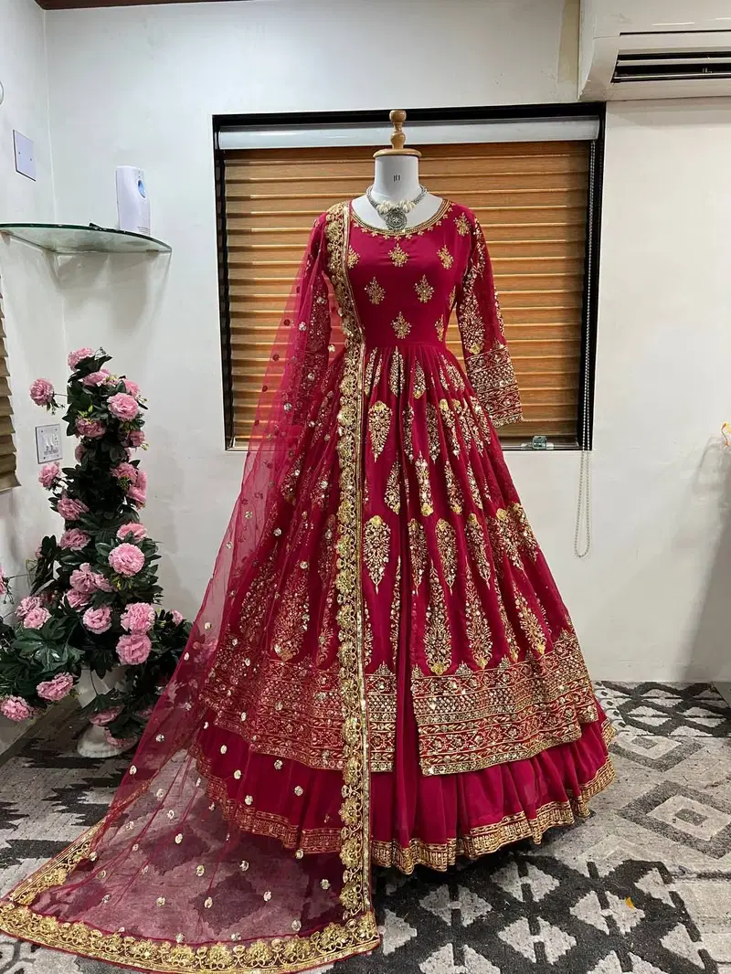 Sr 1506 Embroidery Indo Western Lehenga Choli Suppliers in India